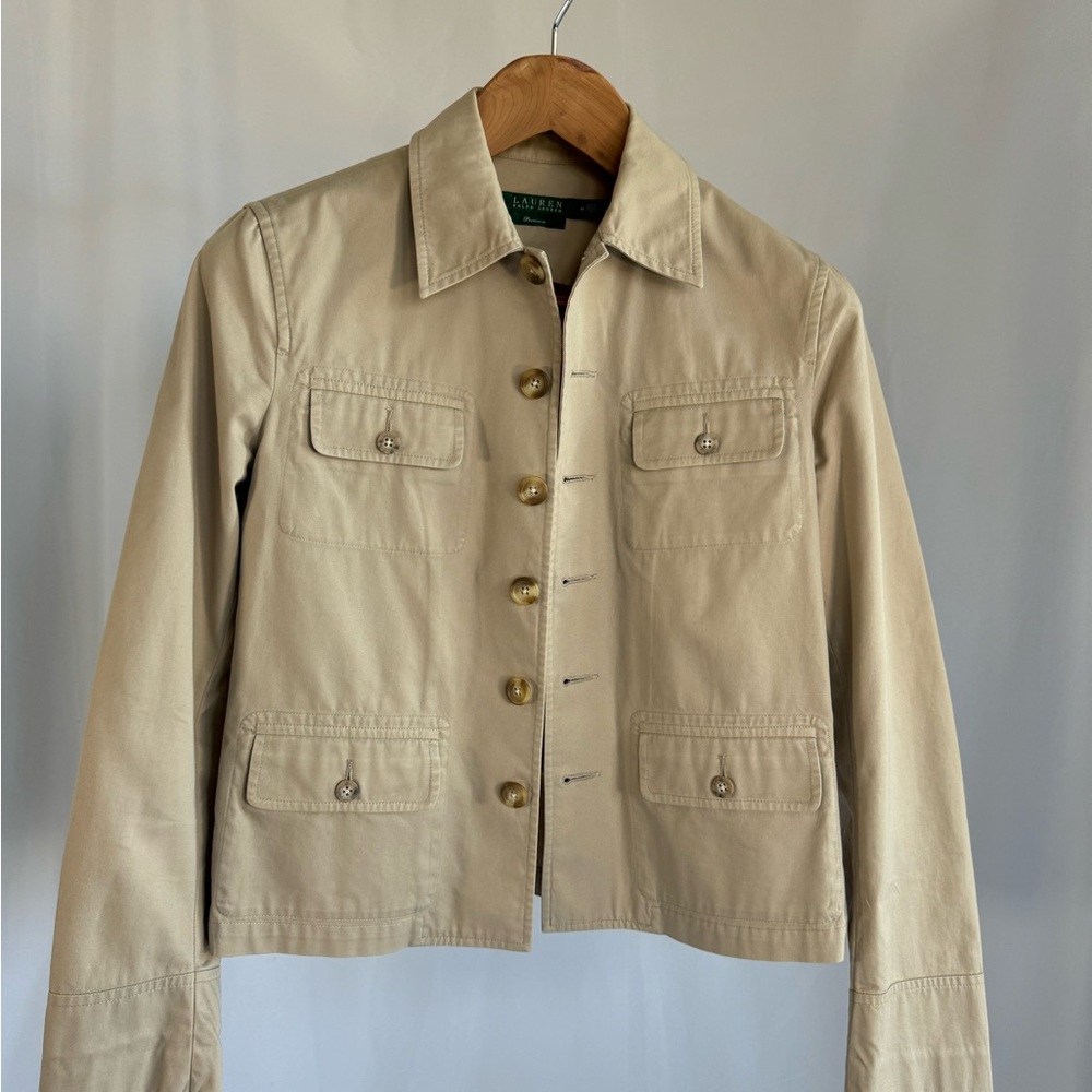 SOLD: Ralph Lauren Tan Button-Up Jacket